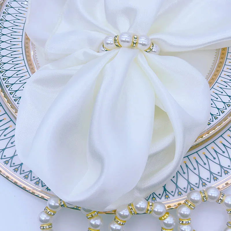 Rond de serviette or pour mariage