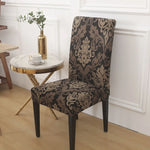Housse de chaise violette pour cuisine moderne