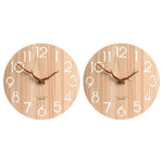 Horloge murale en bois 30 cm design moderne noire