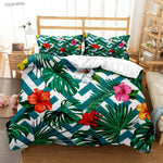 Literie tropicale microfibre 3 pièces