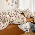 Ensemble complet avec drap plat et taies d'oreiller
