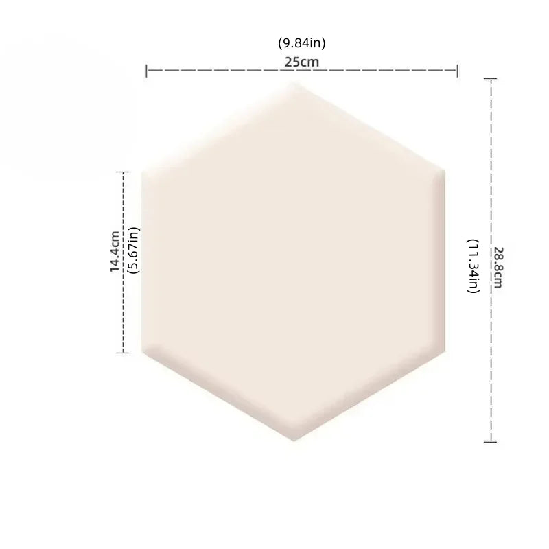 Tête de lit hexagonale rose auto-adhésive