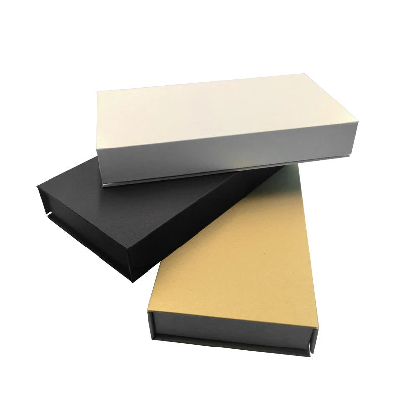 Lot de 5 boîtes en carton brun pour bijoux