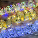 Ruban LED or et argent pour Noël