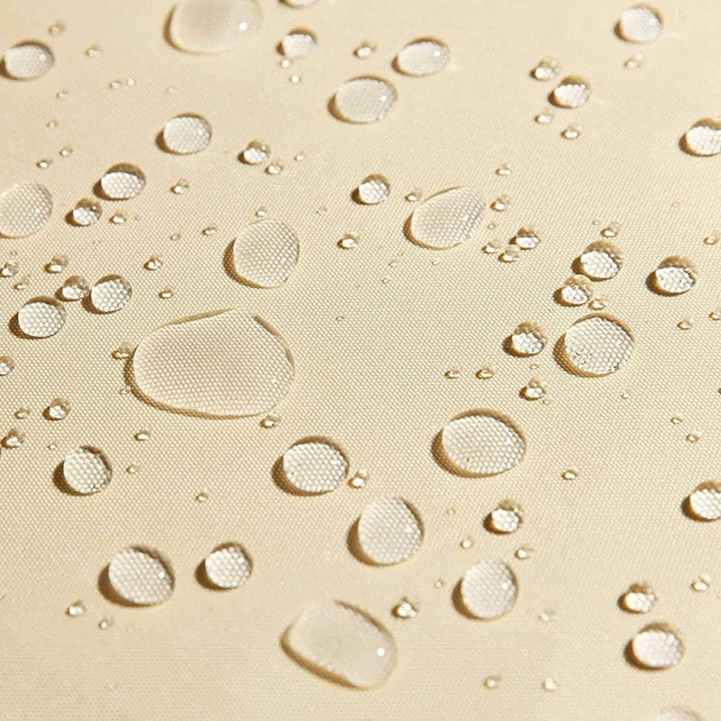 Détail de la texture imperméable de la voile d'ombrage