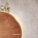 Horloge murale LED design violette