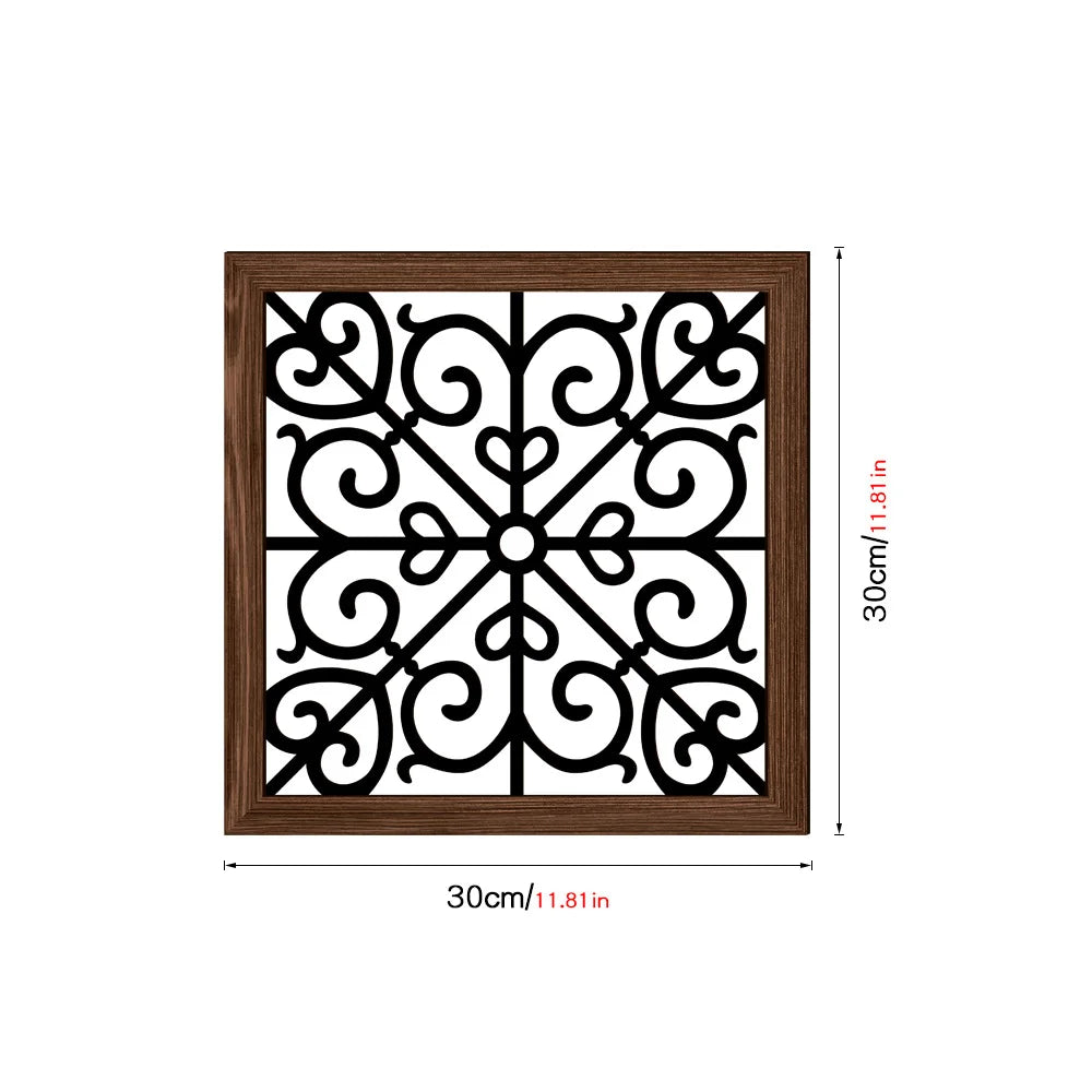 Détail de l'impression UV sur la décoration murale en bois