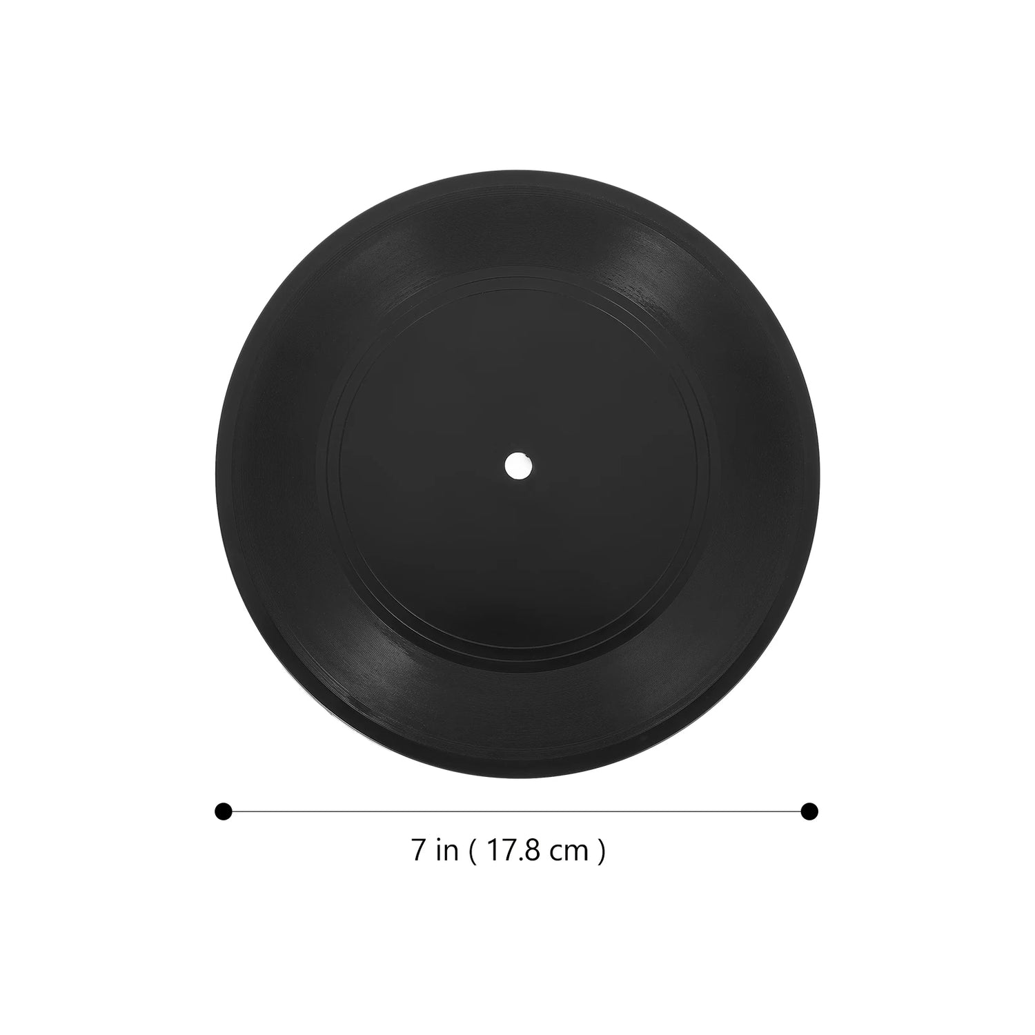 Disque vinyle mural rétro accroché dans un salon moderne