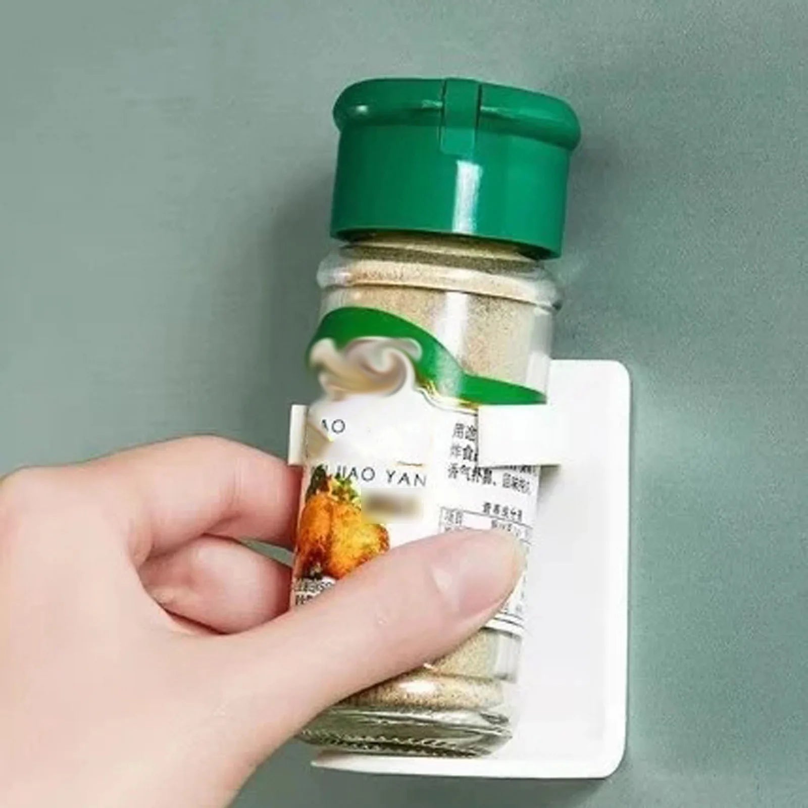 Étagère adhésive pour pots à épices