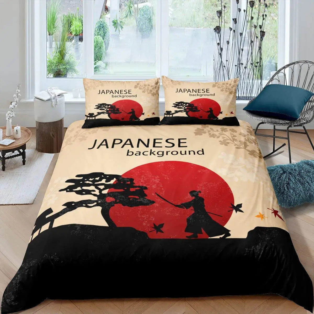 Housse de couette polyester homme motif guerrier
