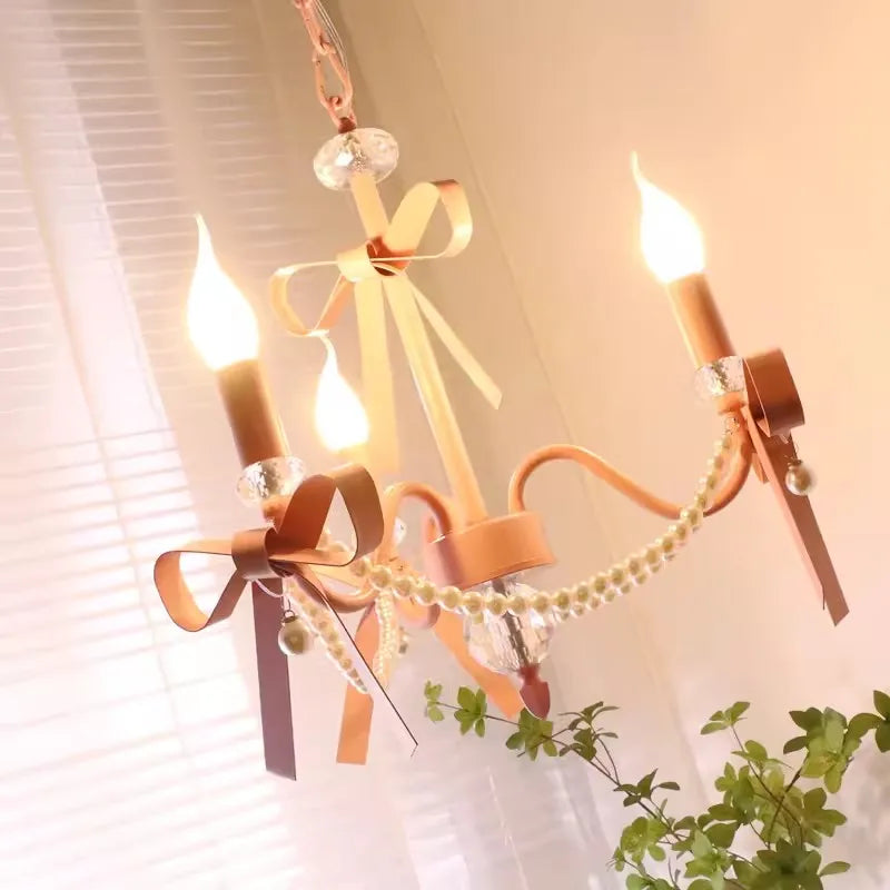 Lustre enfant rose 3 températures de couleur