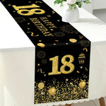 Chemin de table blanc avec décoration festive