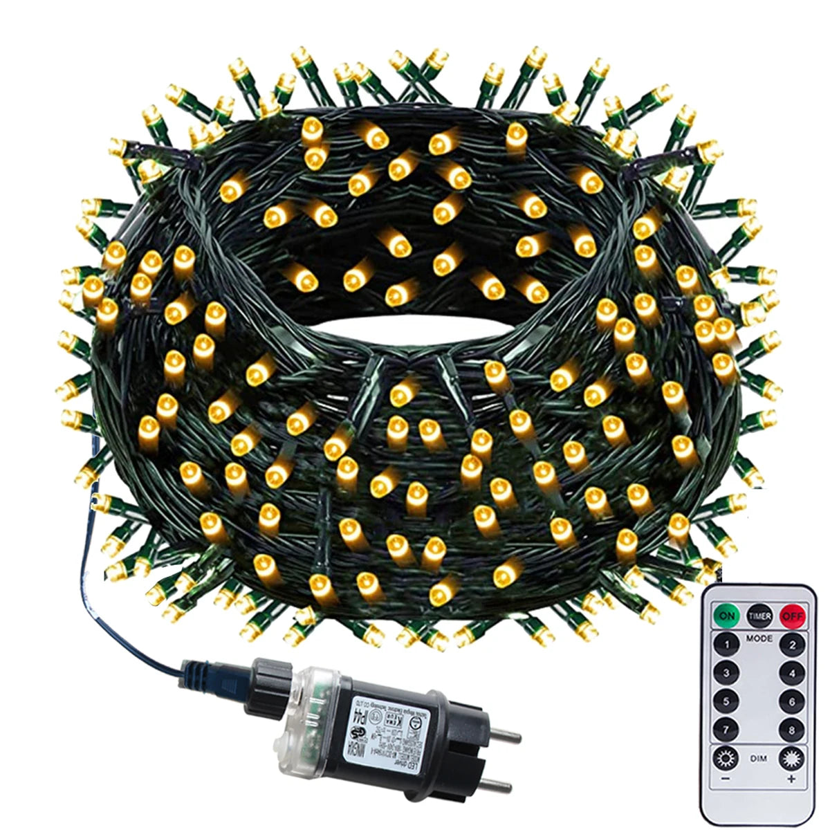 Guirlande lumineuse LED extérieur 10m 100 LED bleu