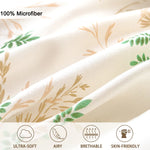 Housse de couette floral dans une chambre décorée