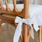 Housse coussin chaise simple uni