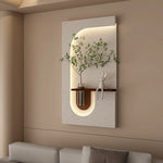 Lampe murale LED plante verte pour couloir moderne