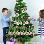 Ornement de Noël en bois brut prêt à être décoré - détail