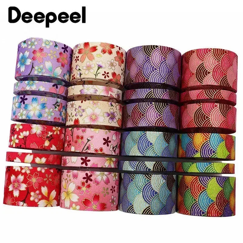Ruban jacquard ethnique cuivre 40mm
