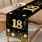 Chemin de table anniversaire dans différentes couleurs disponibles