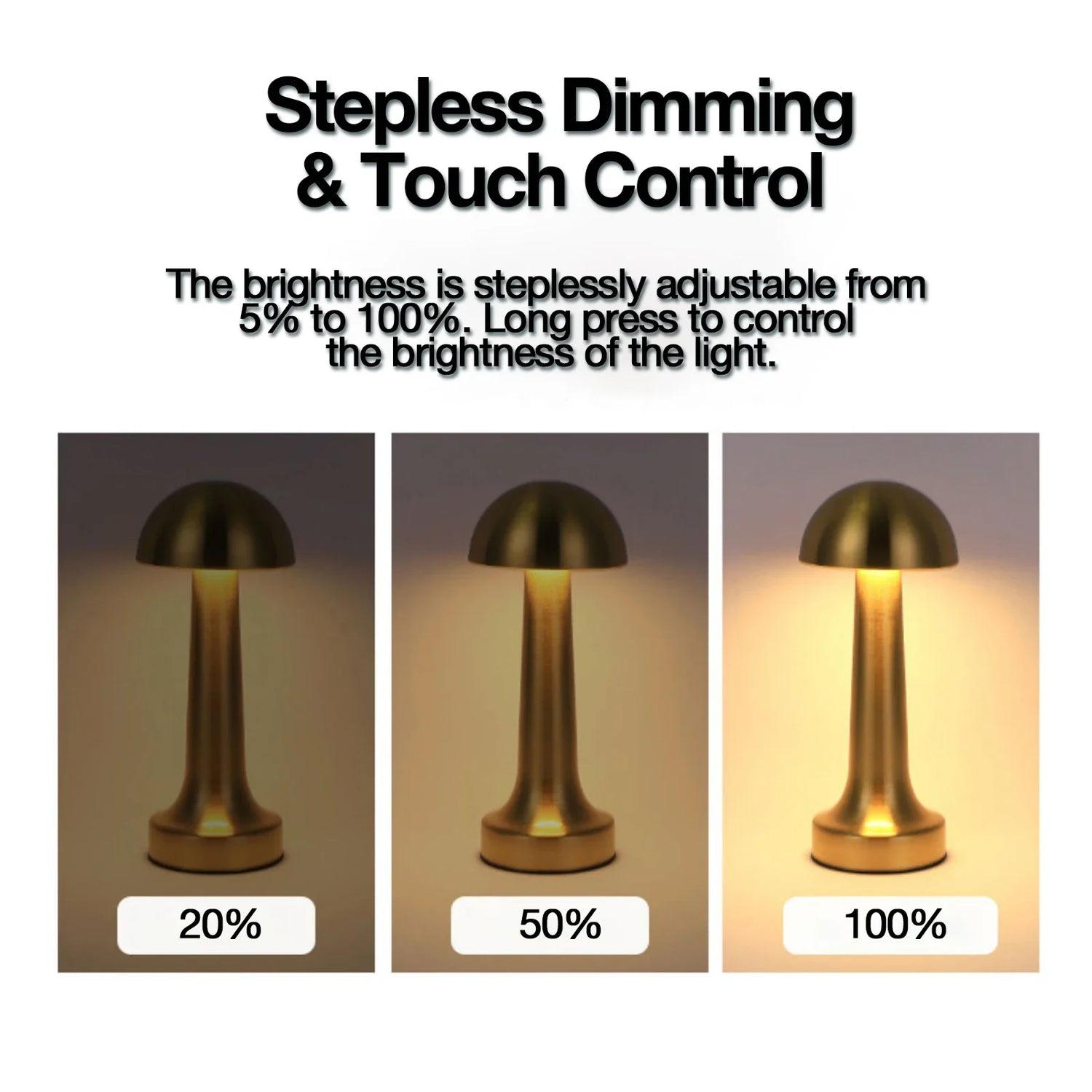 Lampe de table LED Art Déco noire allumée en ambiance tamisée