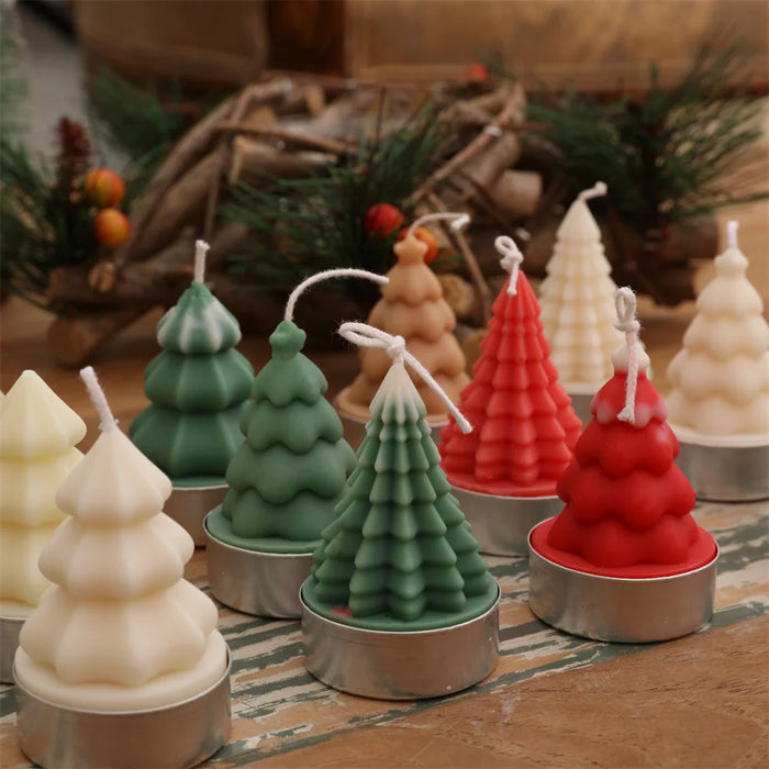 Moule silicone arbre de Noël 3D vue face
