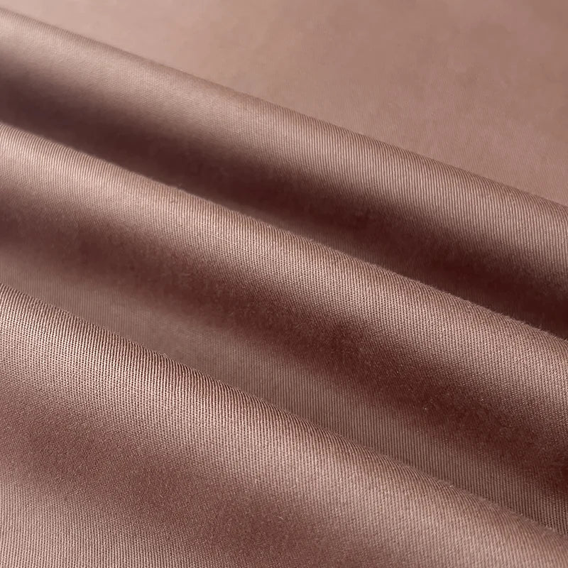 Housse de couette coton 200 fils couleur kaki