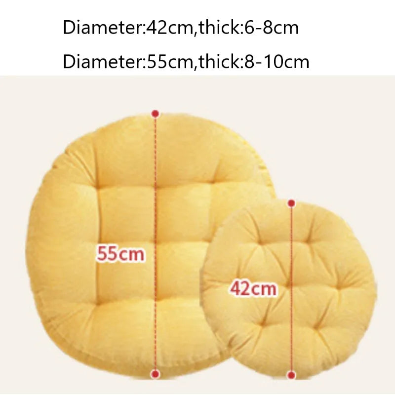 Coussin de sol décoratif pour salon et jardin en couleur jaune
