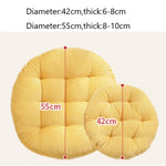 Coussin de sol décoratif pour salon et jardin en couleur jaune