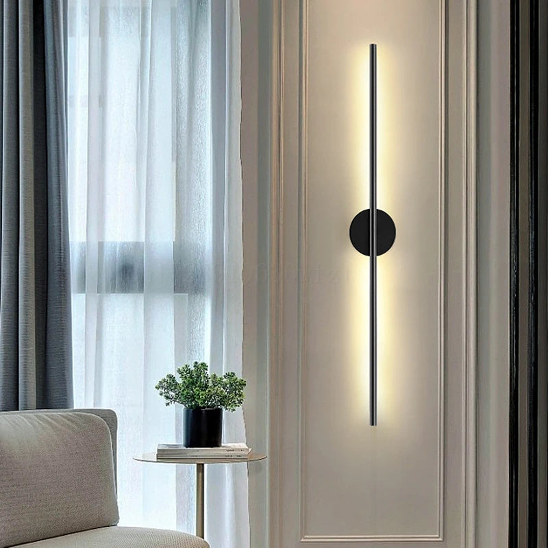 Applique murale LED chevet noir