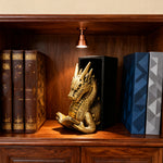 Serre-livres Dragon détail de la queue et des écailles