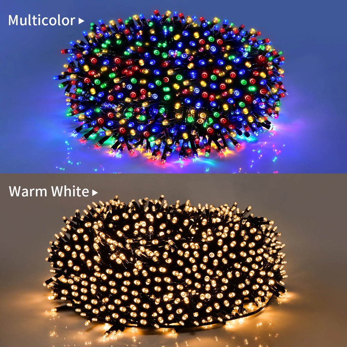 Détail des perles en forme de sapin de Noël sur la guirlande