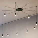 Suspension fil design moderne bleu