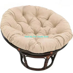 Coussin pouf de sol rond gris clair