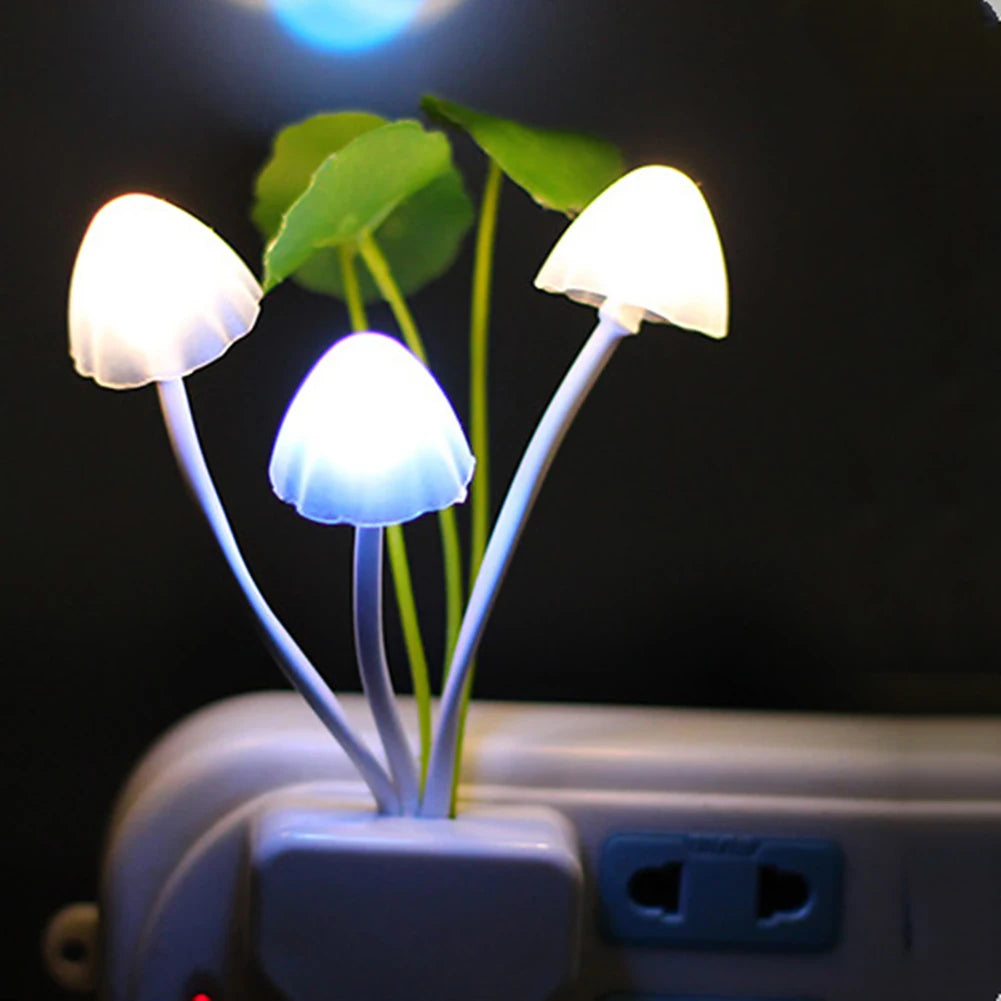 Veilleuse design champignon rose pour chambre