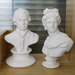 Décoration bureau sculpture Beethoven grise