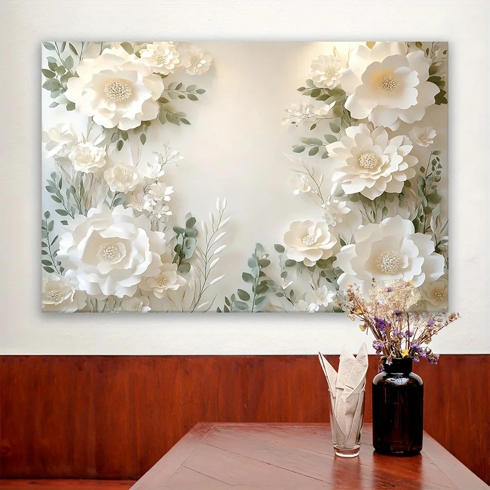 Vue de côté montrant le relief des fleurs grappinées