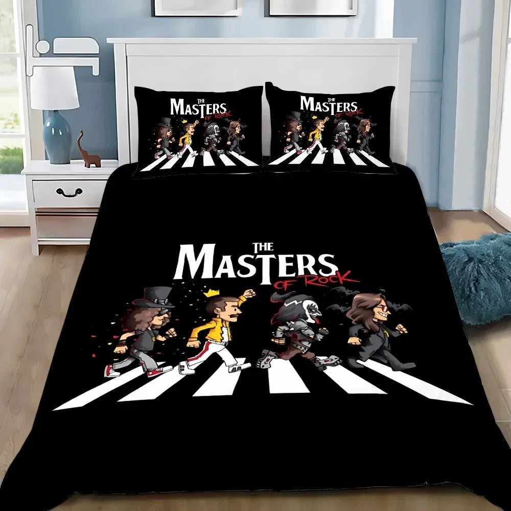 Ensemble literie housse de couette et taies d'oreiller AC/DC