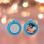 Boule de Noël violette avec impression sublimation détaillée
