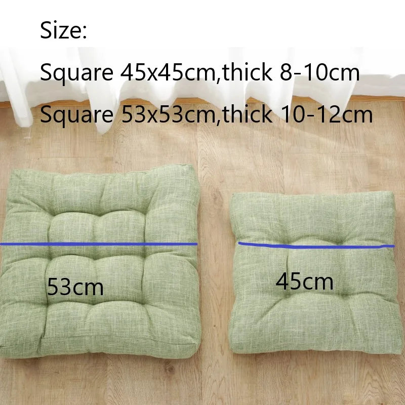 Coussin de sol carré touffeté 50x50 cm blanc