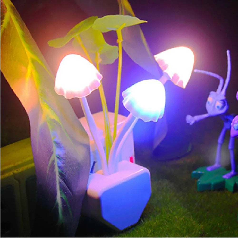 Lampe champignon LED marron
