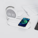 Support téléphone pratique sur réveil lampe de chevet