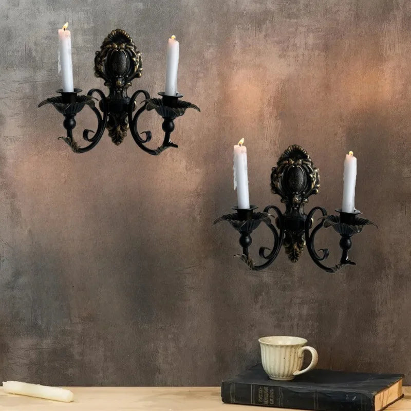 Chandelier mural doré fer vintage décoration murale