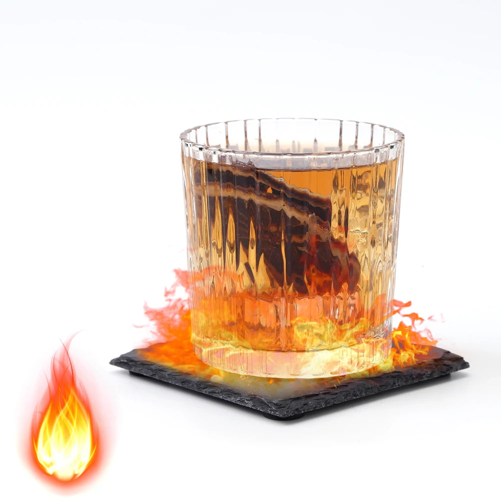 Sous-verre ardoise antidérapant détail mousse
