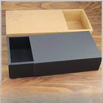 Lot de 10 boîtes de rangement en carton noir pliables
