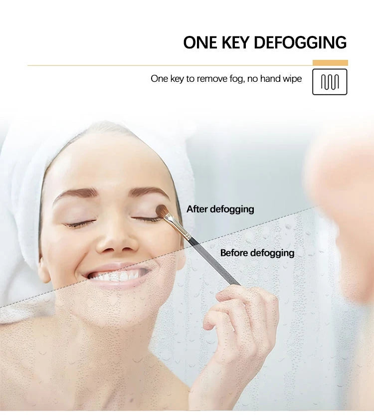 Demi miroir rond pour salle de bain