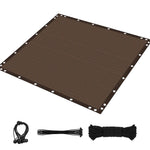 Protection solaire pour piscine avec voile d'ombrage