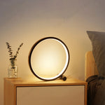 Lampe de chevet LED 25 cm allumée en ambiance