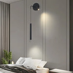Lampe de chevet LED design nordique moderne allumée