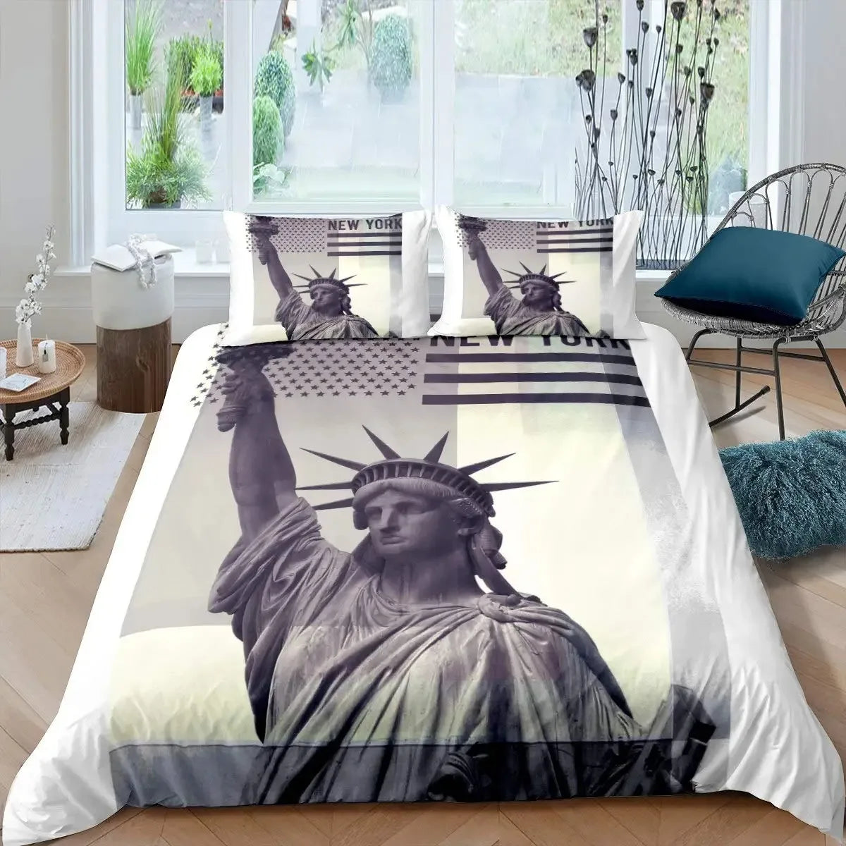 Housse de couette New York skyline design urbain