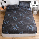Drap-housse imprimé galaxie moderne sur lit 140x190